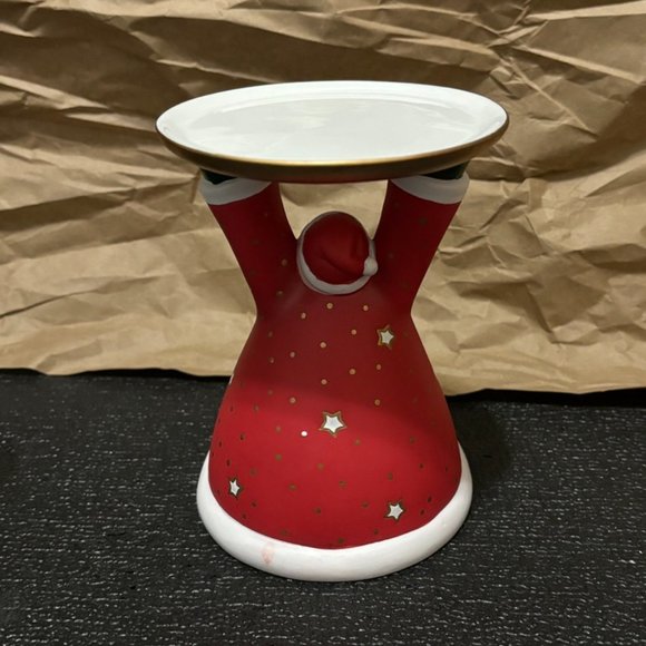 PartyLite Holiday Cheer Santa Claus Pillar Holder - Picture 4 of 9